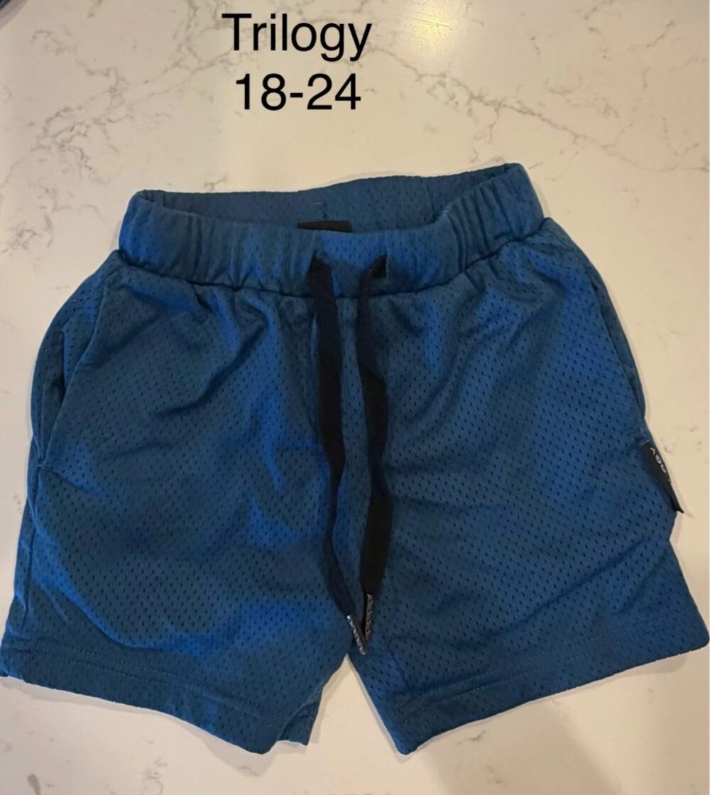 Trilogy Blue Mesh Athletic Shorts 18-24M